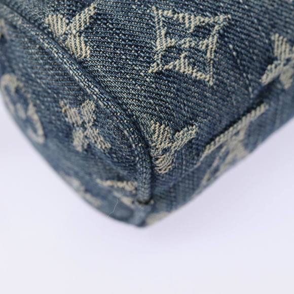 LOUIS VUITTON Monogram Denim Trousse Speedy Pouch Blue M95082 LV Auth 87601A - Picture 16 of 16